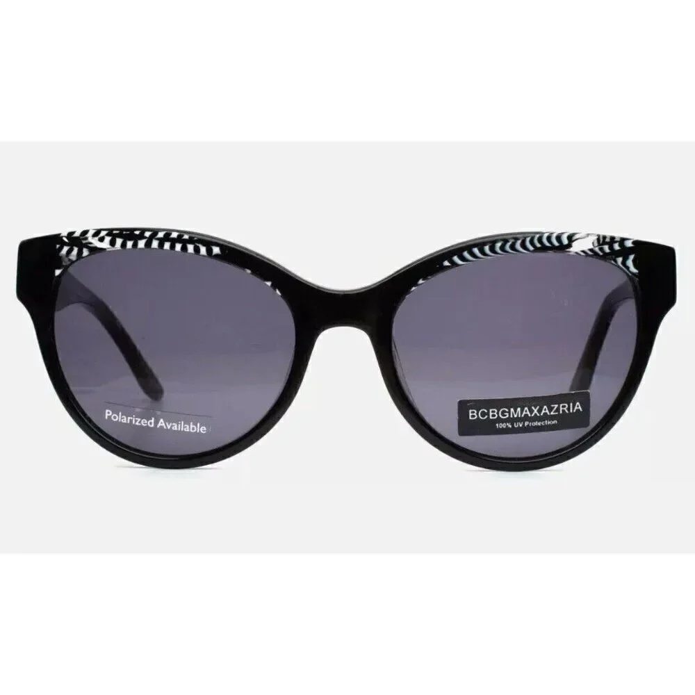 BCBGMAXAZRIA New Embrace Black Combo Womens Cat Eye Sunglasses